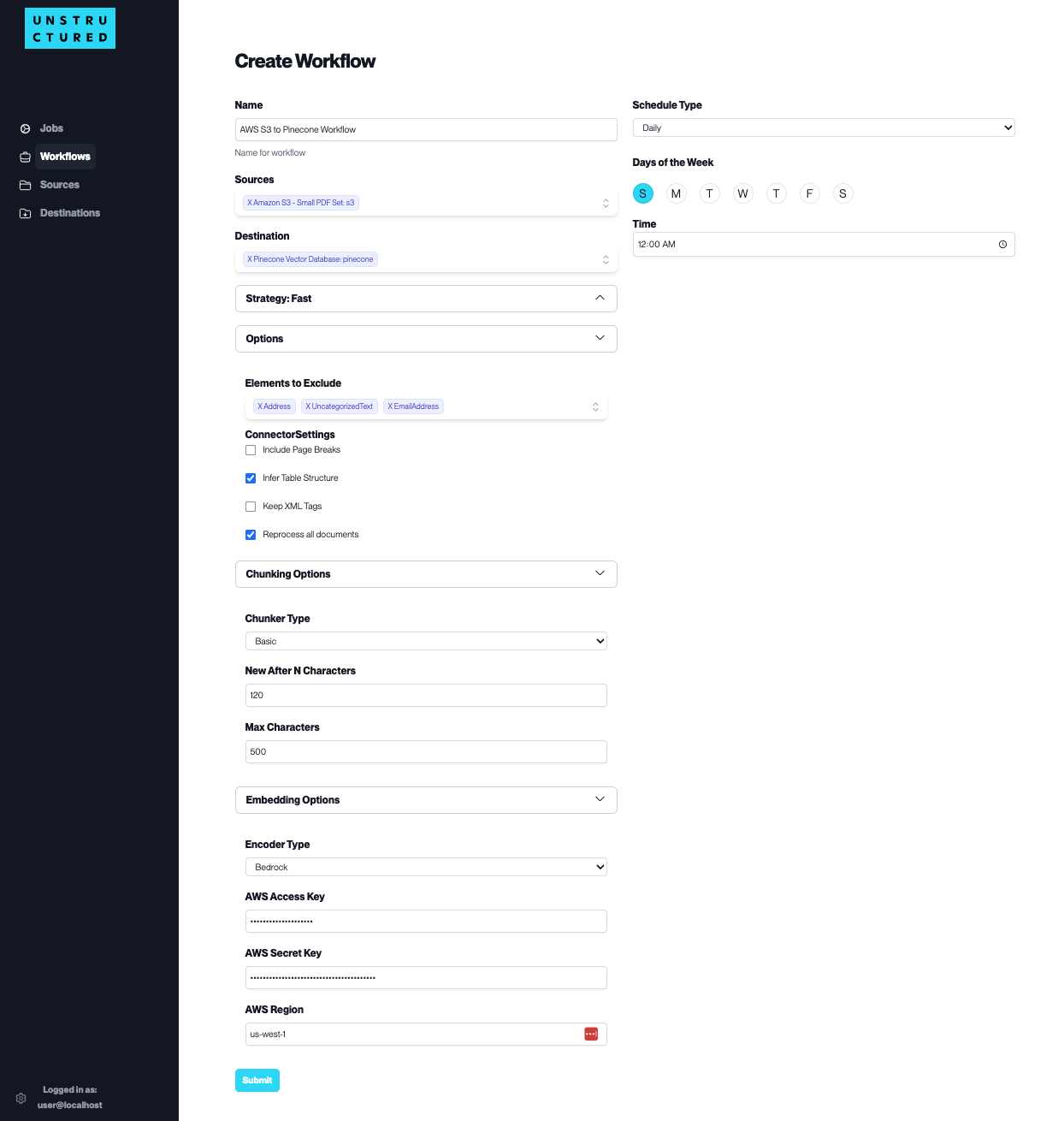 workflow overview