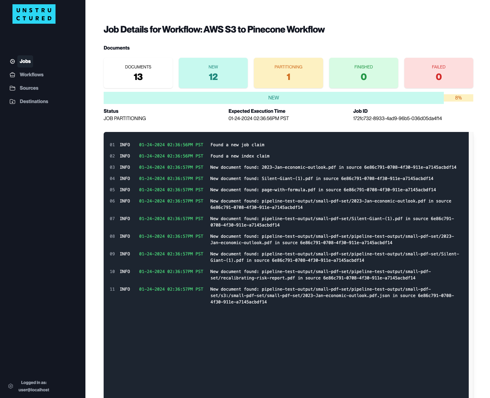 job detail status