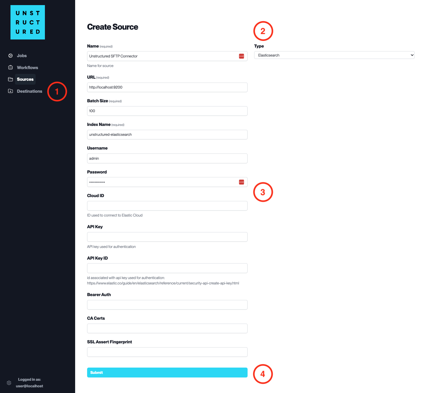 Source Connector Elasticsearch