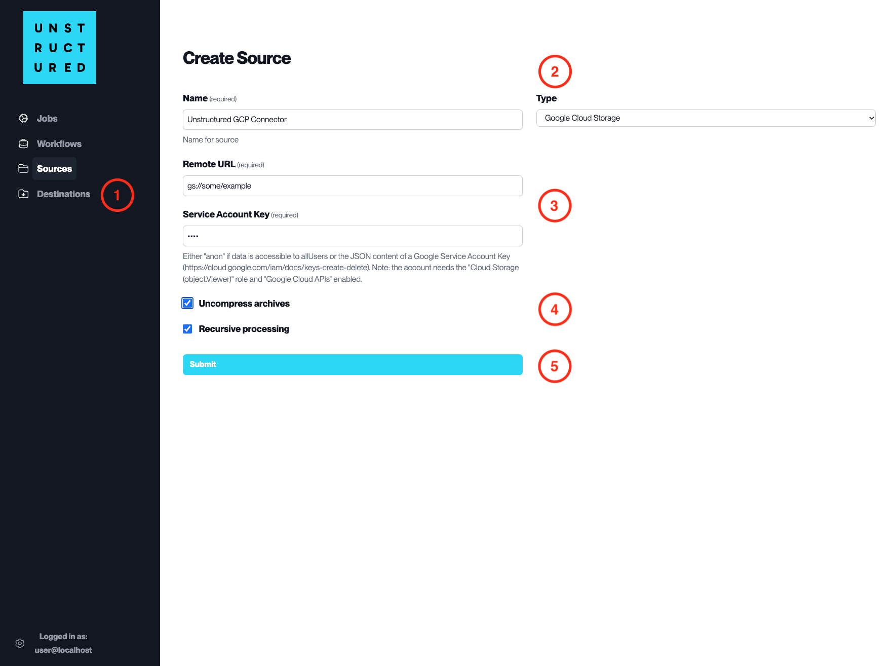 Source Connector Google Cloud Storage