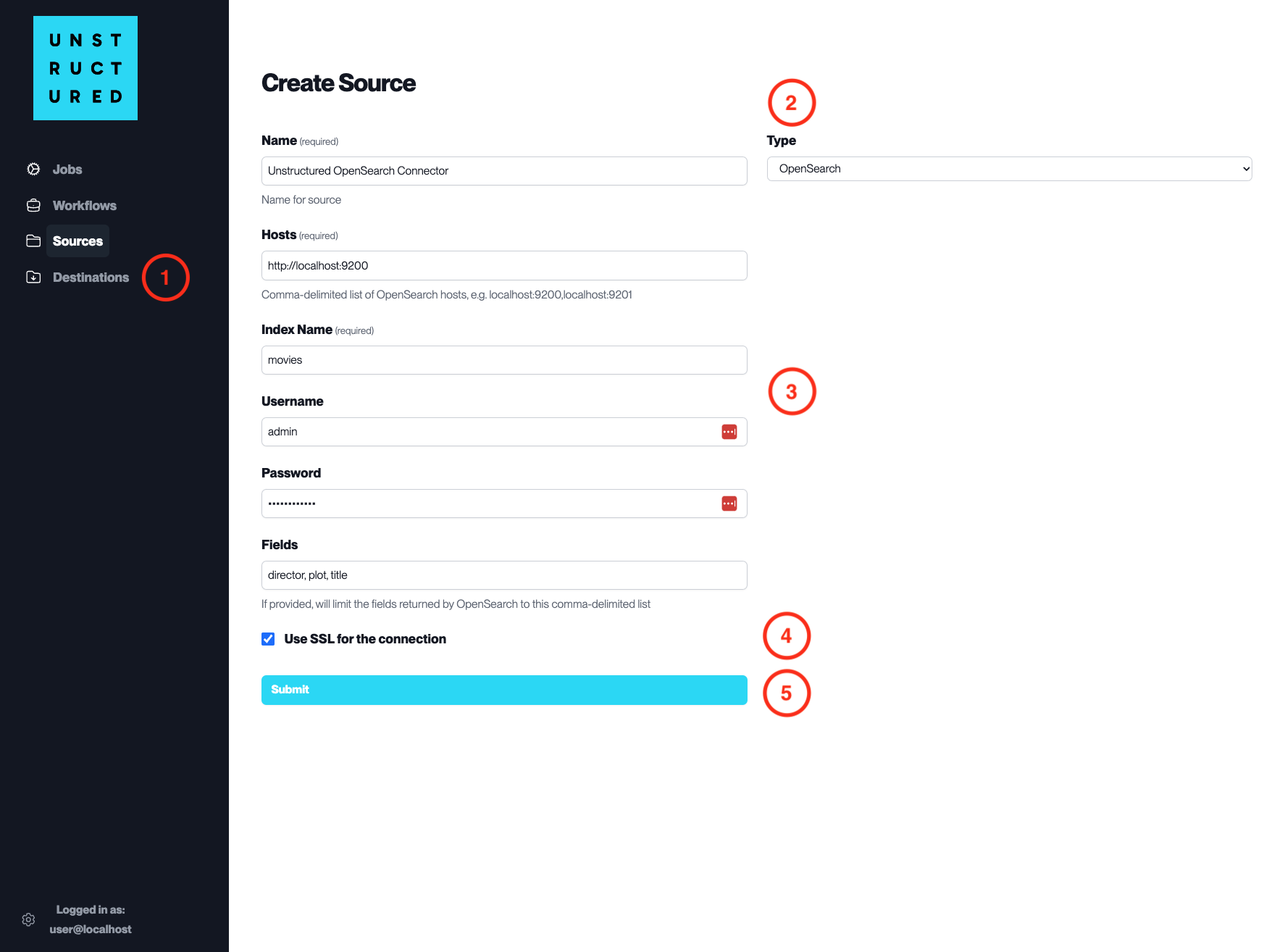 Source Connector OpenSearch