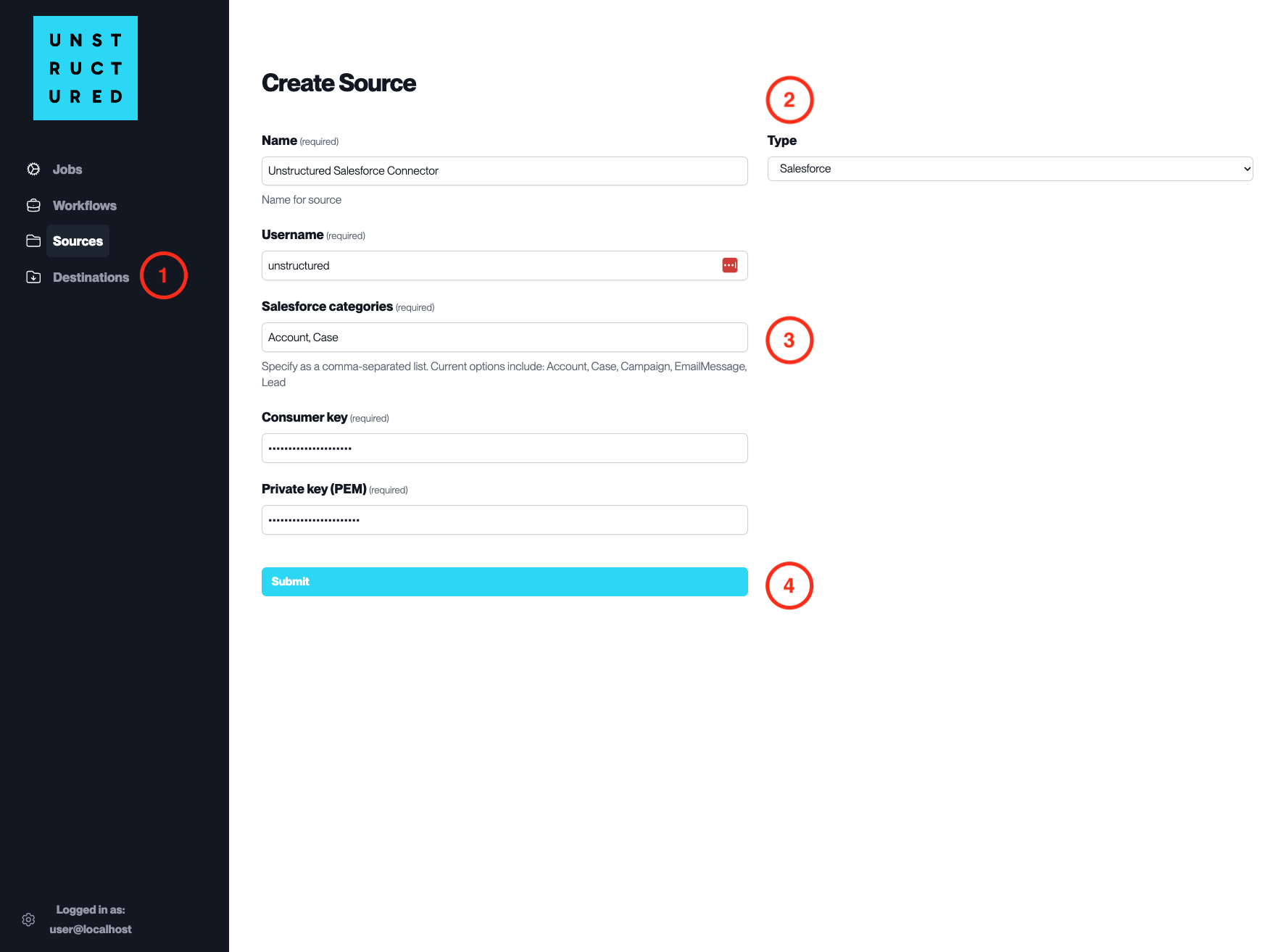 Source Connector Salesforce