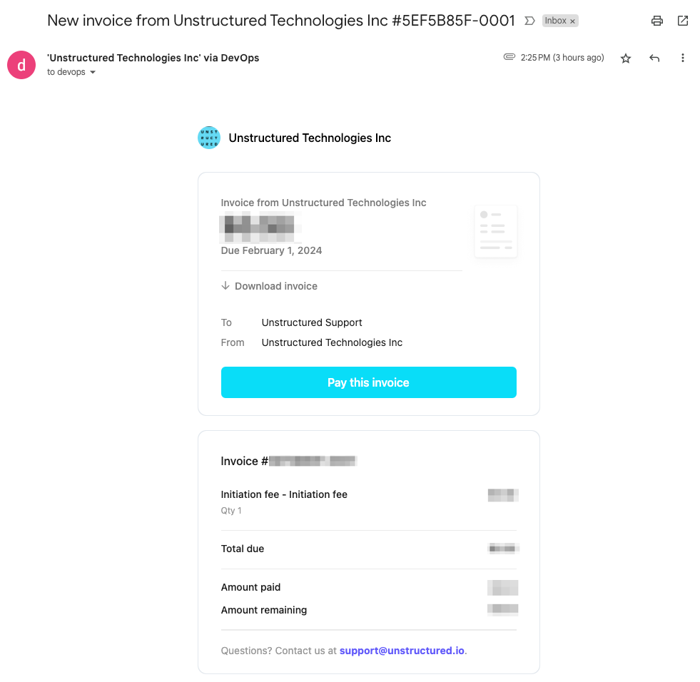 Stripe Email
